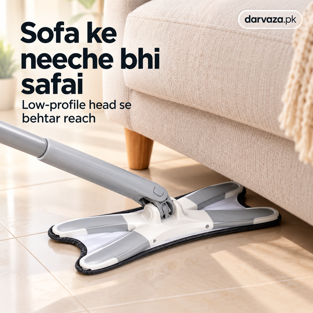 X Shape Squeeze Mop with 360° Rotation