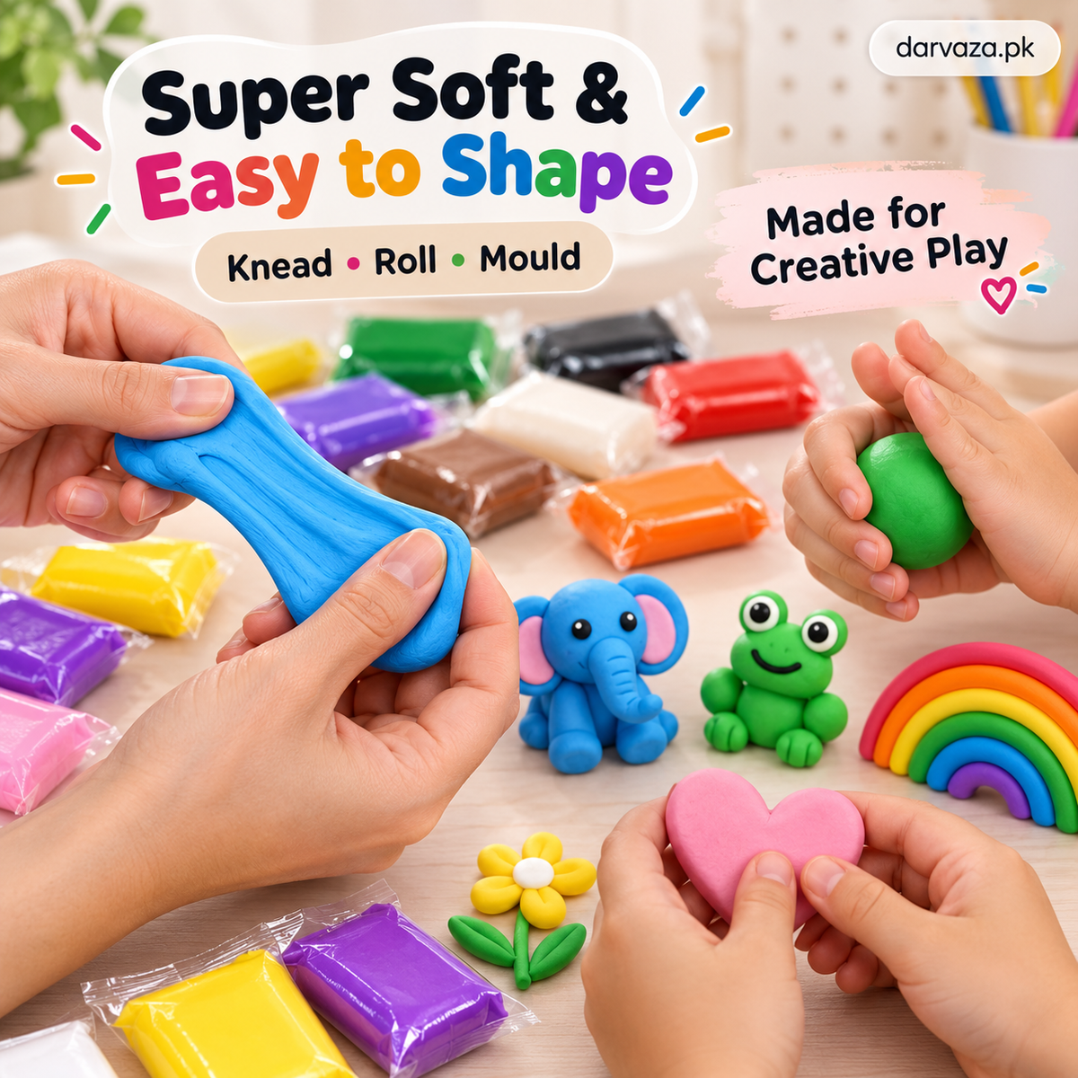 Air dry 24 Colorful Soft Clay Pack