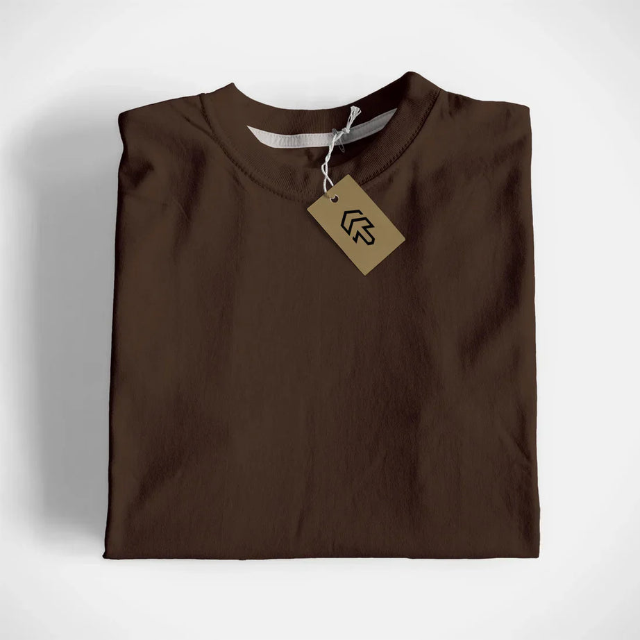 Dark Brown Basic T-Shirt