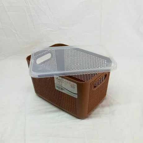 Deluxe Storage Basket With Lid