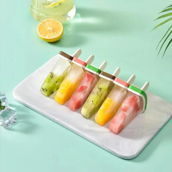 Reusable Watermelon Ice Popsicle Molds for make Homemade Ice Cream with Yogurt, Juice or Smoothies
