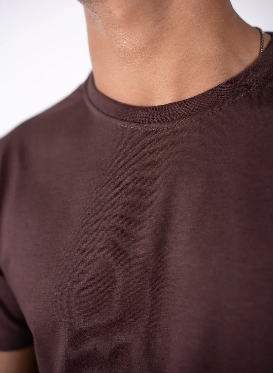 Dark Brown Basic T-Shirt