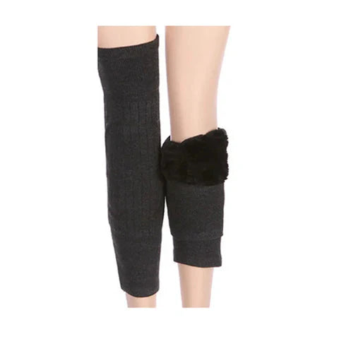 Full Wool Cashmere Warm Knee Pads 2 Pcs Super Elastic Knees Sleeves Support Protector