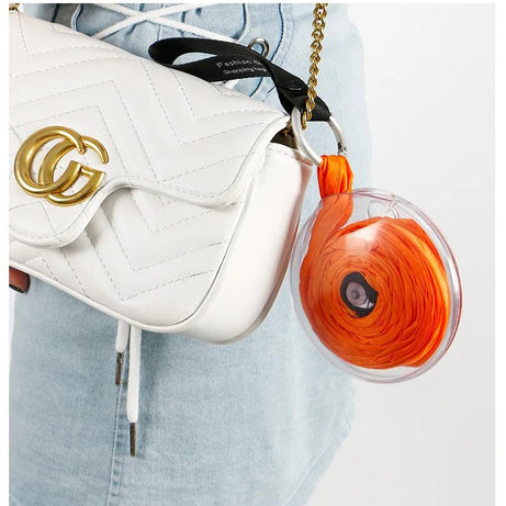 (Pack of 2) Shopping Bag Roll Up Reusable Shopping Bag With Large Capacity For Grocery Storage