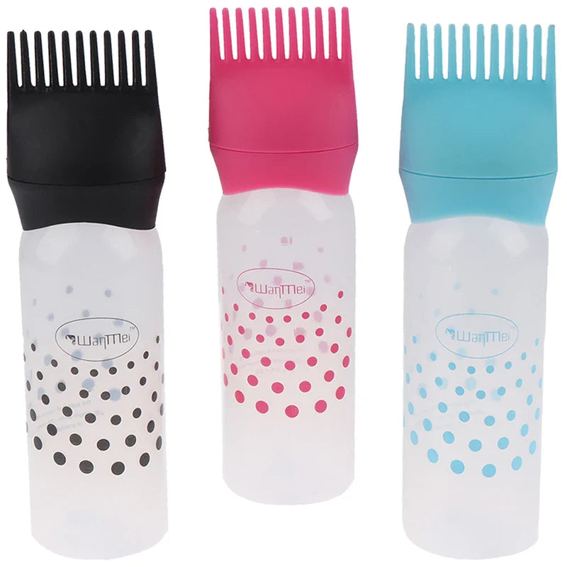 Root Comb Applicator Bottle 3 Pack Dye Hair Oils for Hair Growth