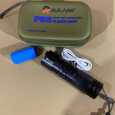 P90 Super Bright Powerful Flash Light Torch with Adjustable Focus