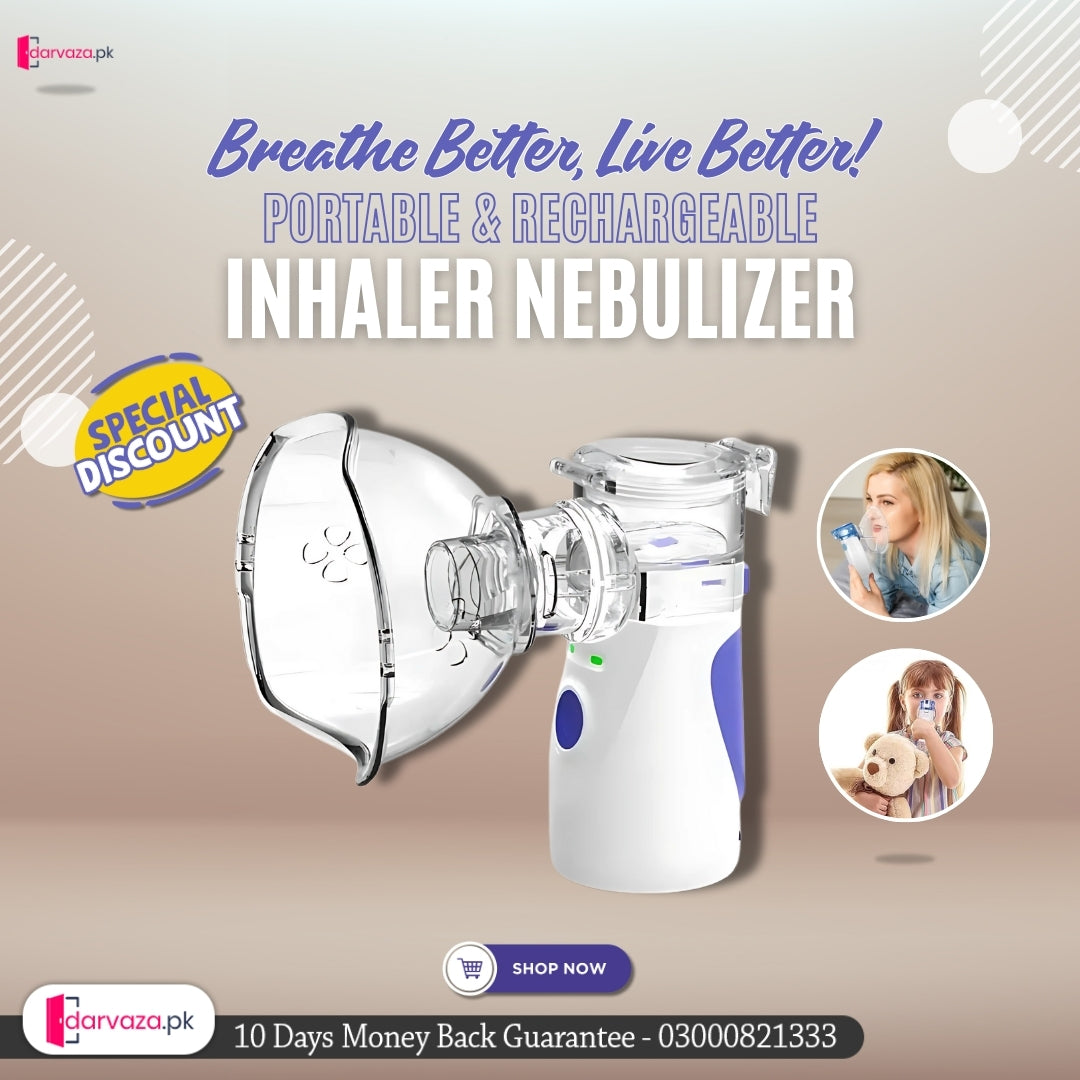 Imported Portable & Rechargeable Inhaler Nebulizer For Kids And Adults