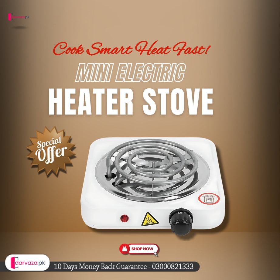 Mega sale offer - Imported Multifunctional Portable Mini Electric Heater Stove with Adjustable Temperatures & Hot Round Countertop Burner in Rs 2300 only