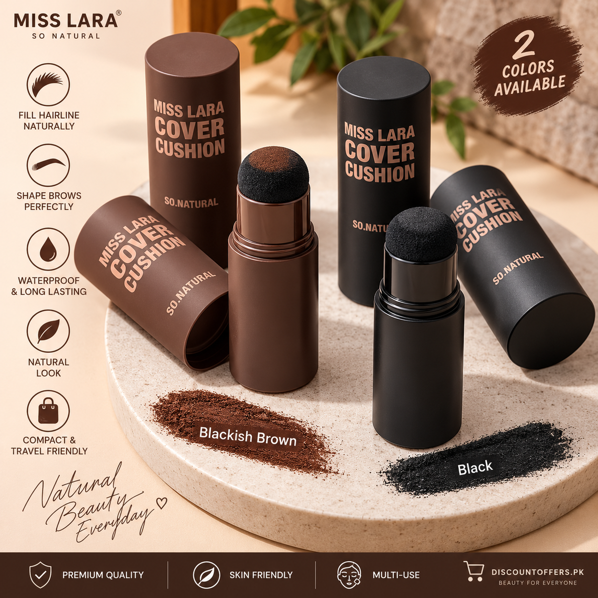 Miss Lara 2-in-1 Hairline & Eyebrow Stamp