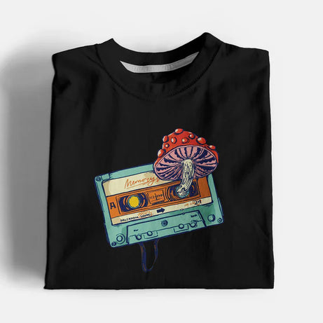 Mushroom Cassette Graphic T-Shirt