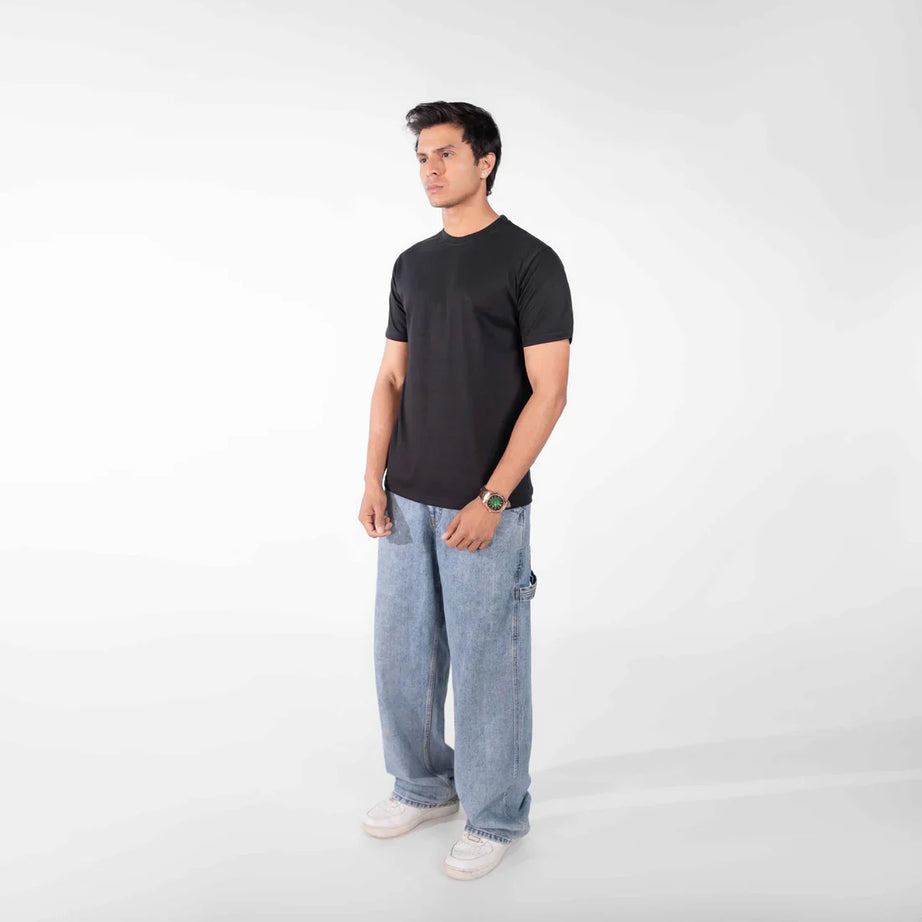 Jet Black Basic T-Shirt