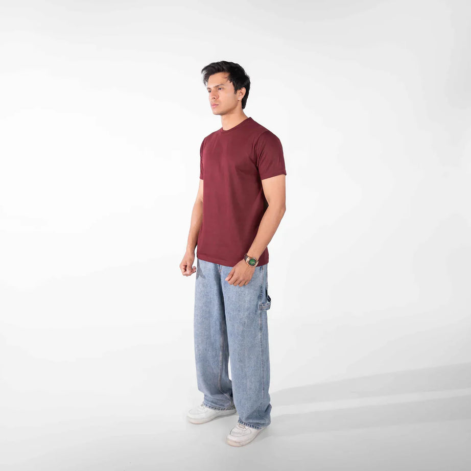 Maroon Basic T-Shirt