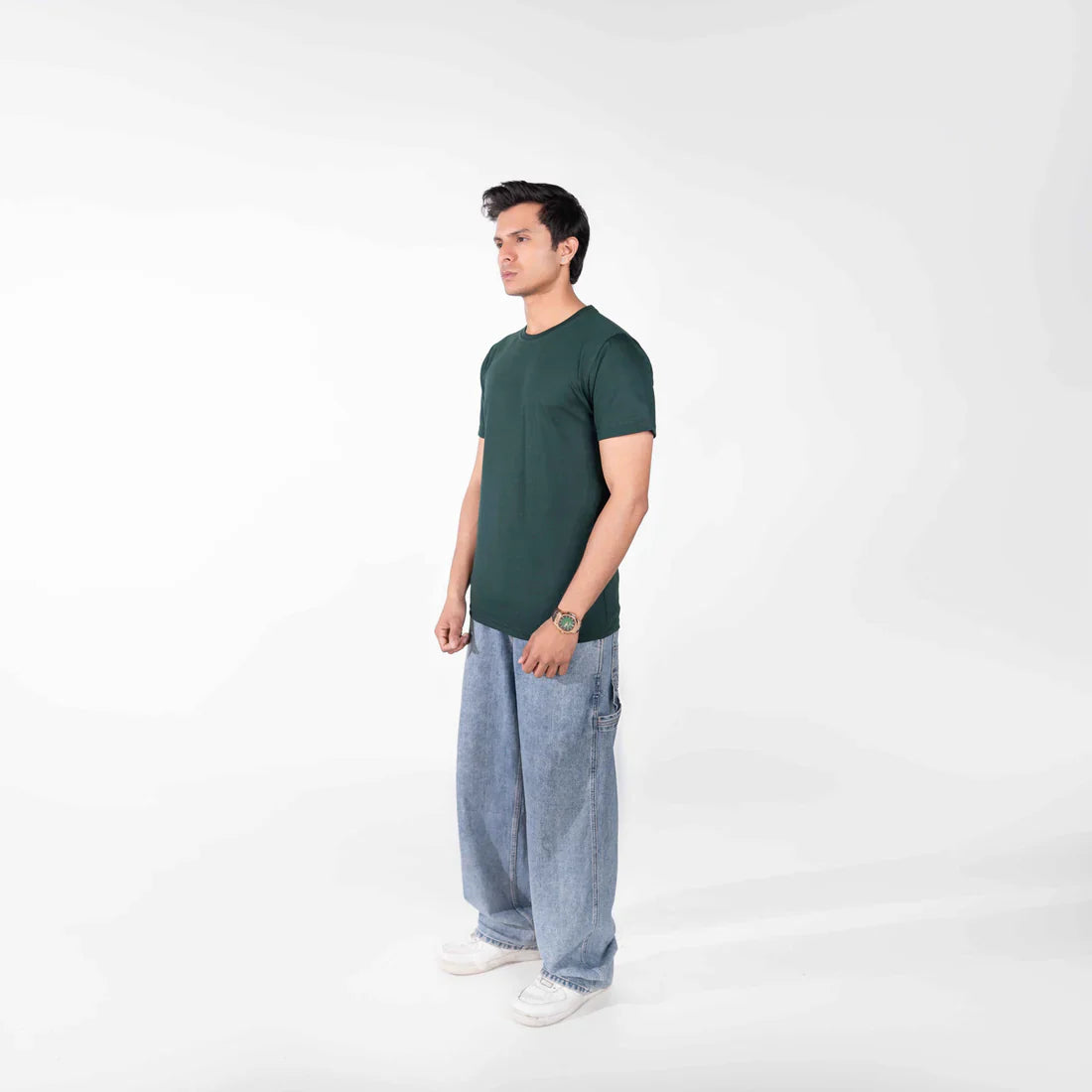 Bottle Green Basic T-Shirt