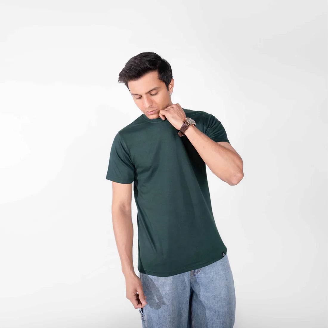 Bottle Green Basic T-Shirt