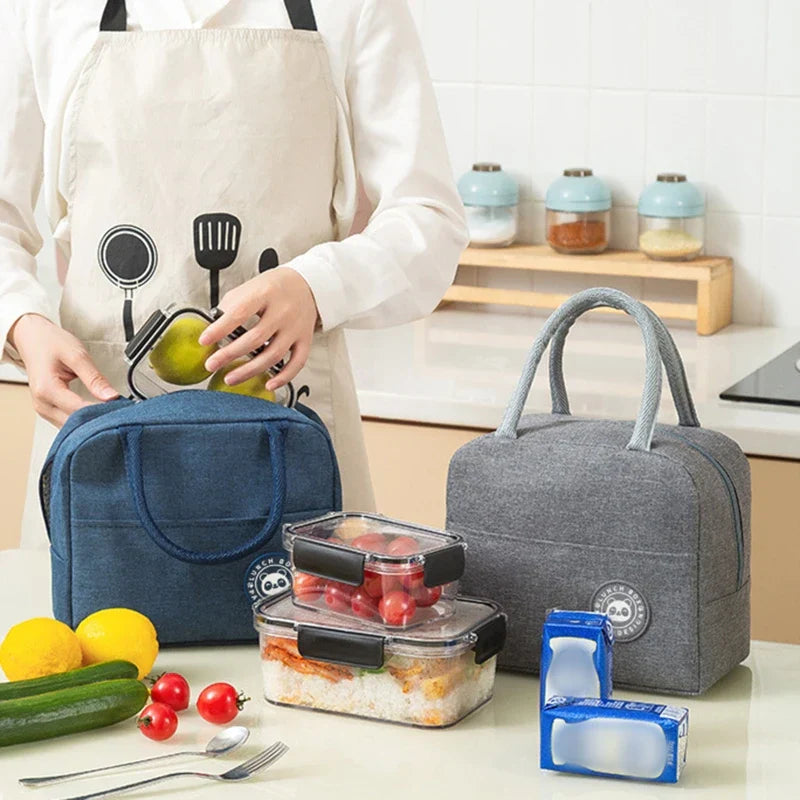 Imported Quality Portable Thermal Insulated Lunch Bag(Random Colour)