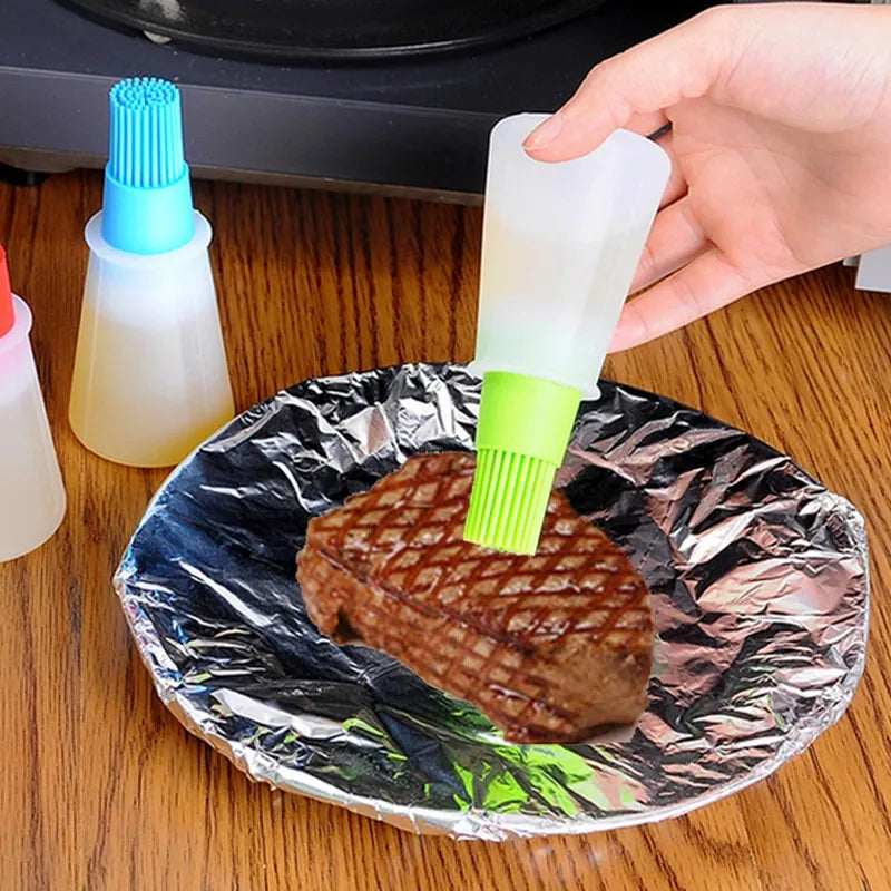 Silicone Brush Oil Bottle