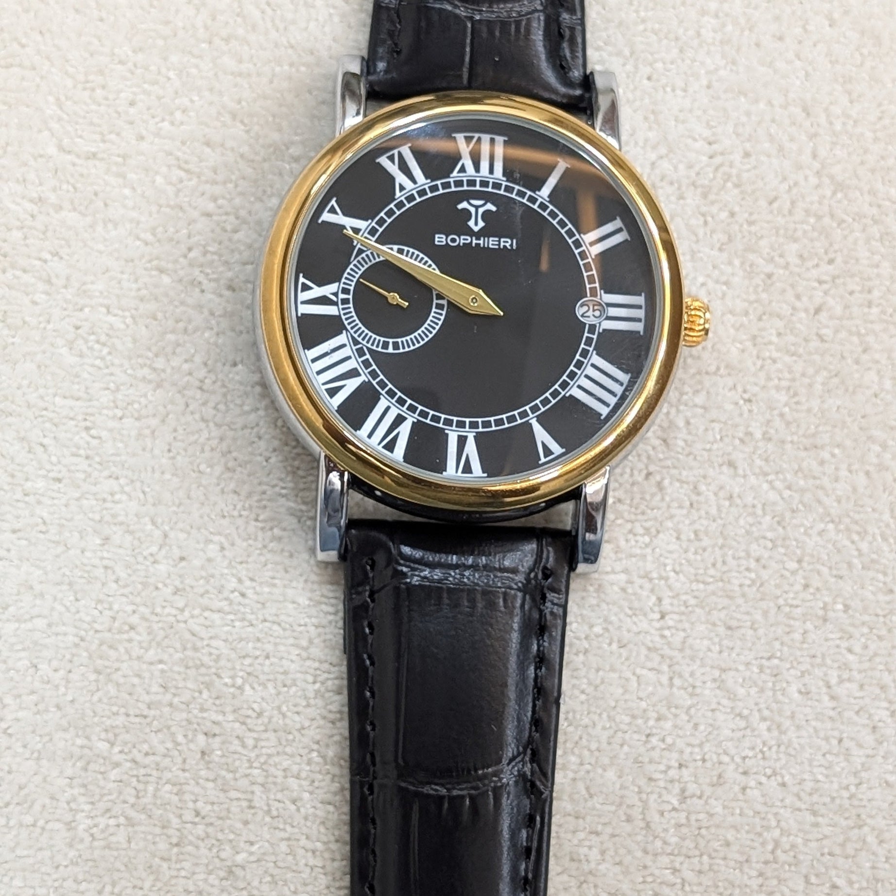 Bophieri Ebon Black Men Watch