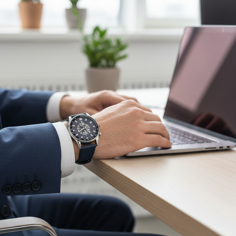 Vitz Vogue Navy Blue Men Watch