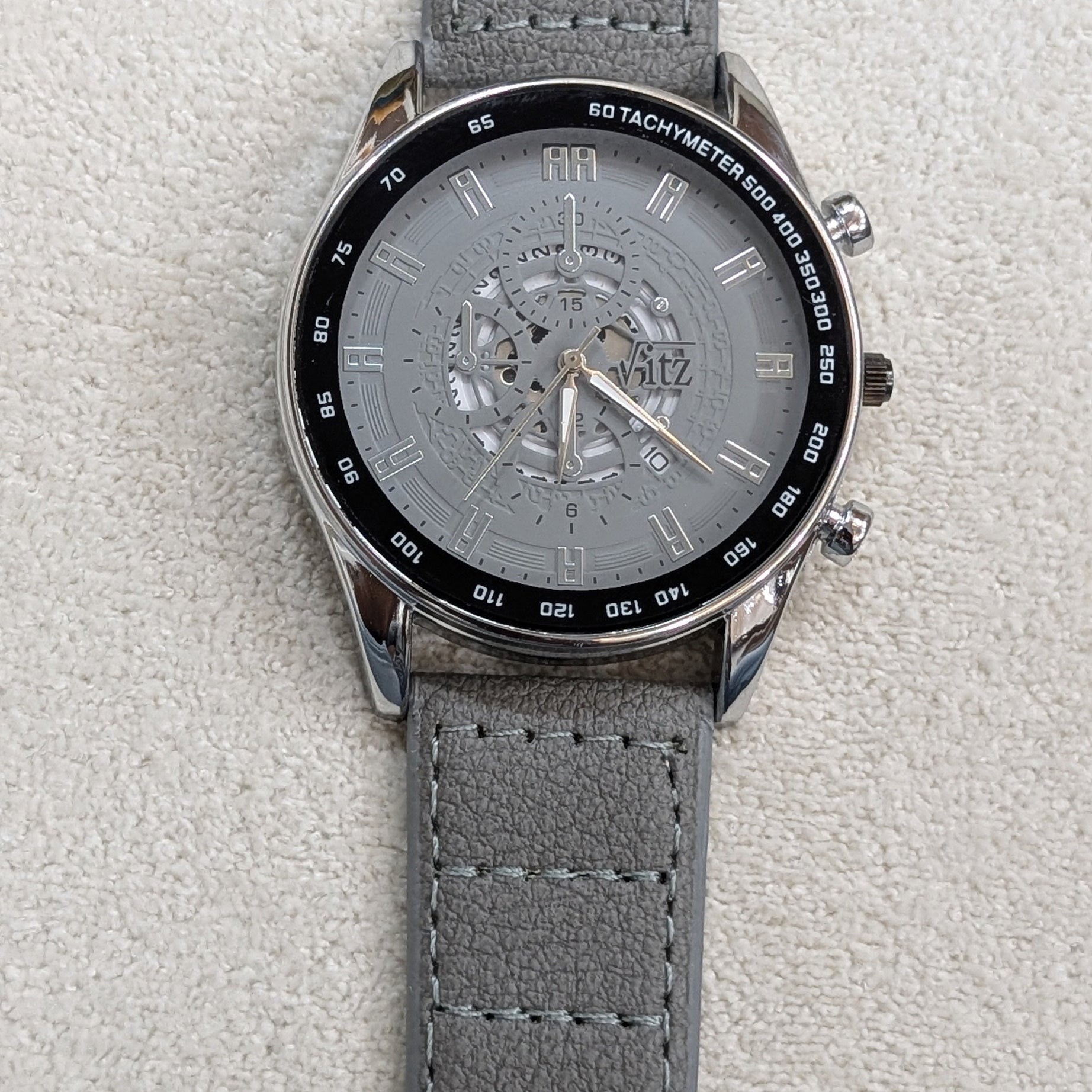 Vitz Vogue Gray Men Watch
