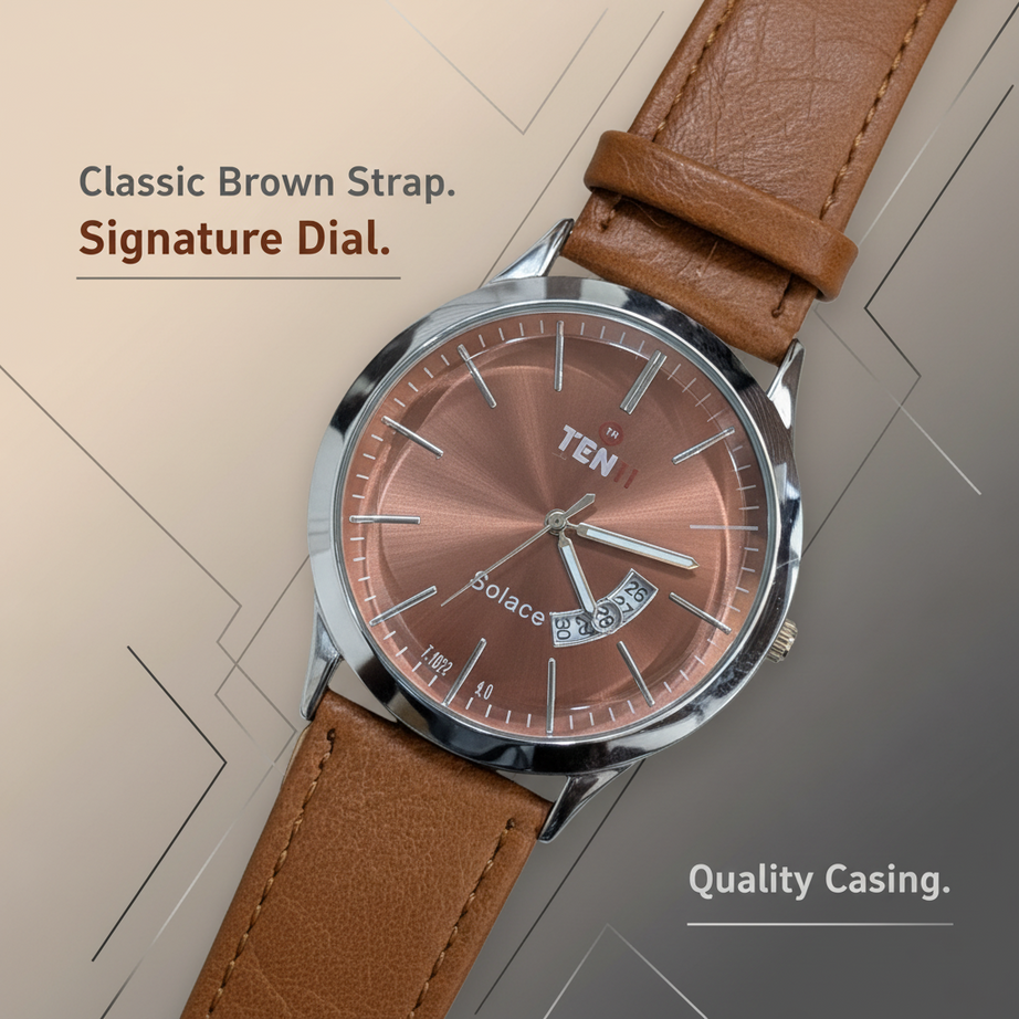 TEN Signature Brown Men Watch