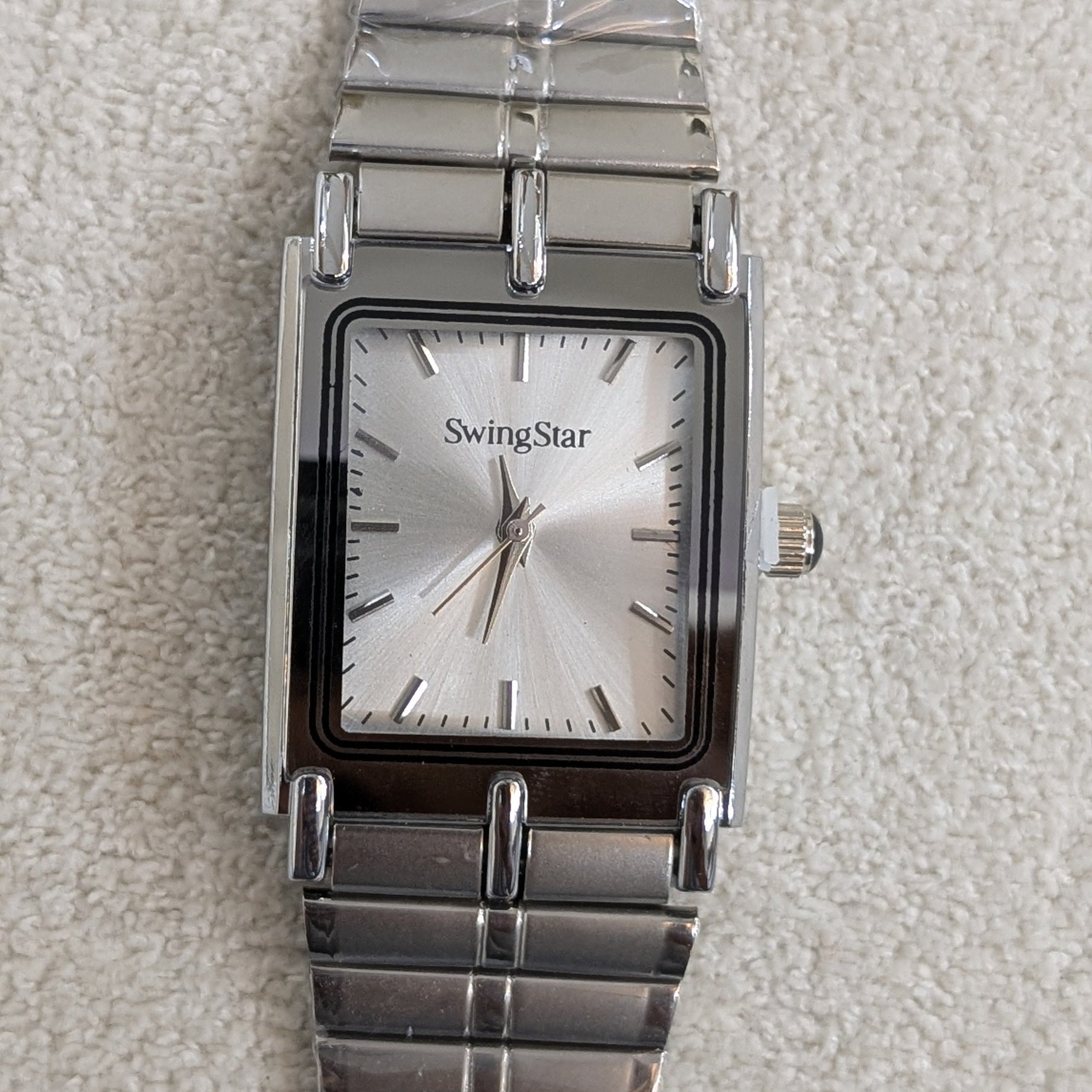 Swingstar Silver & White Dial Man Watch