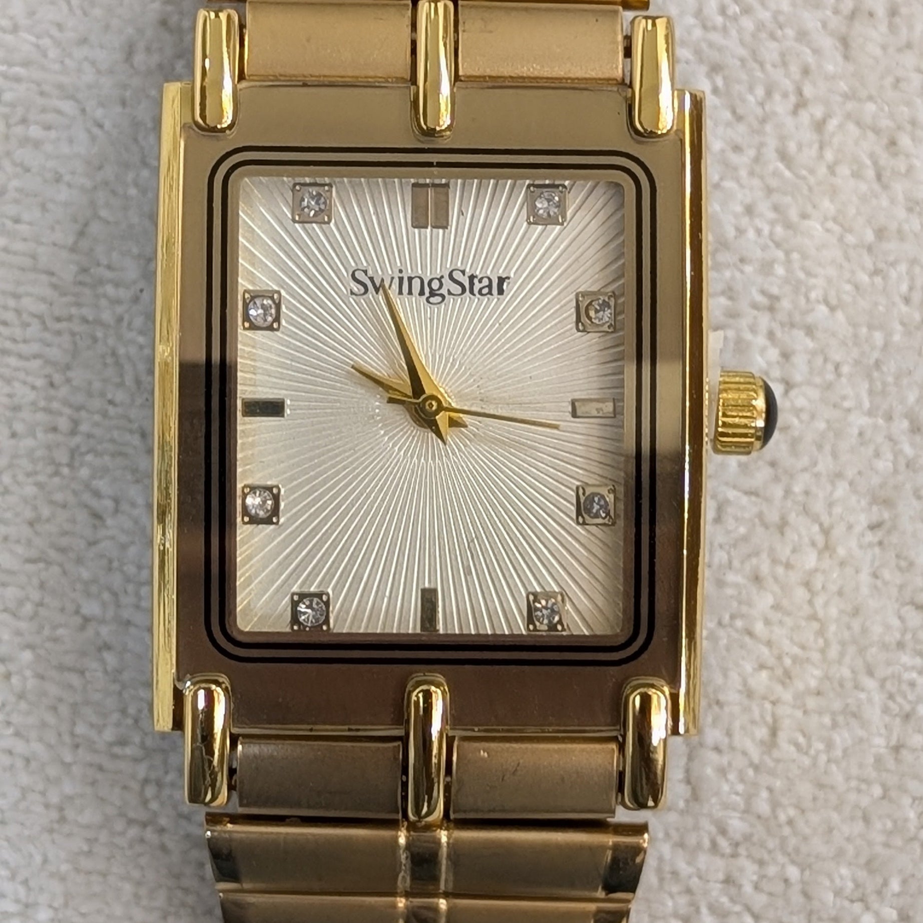 Swingstar Golden & White Dial Man Watch
