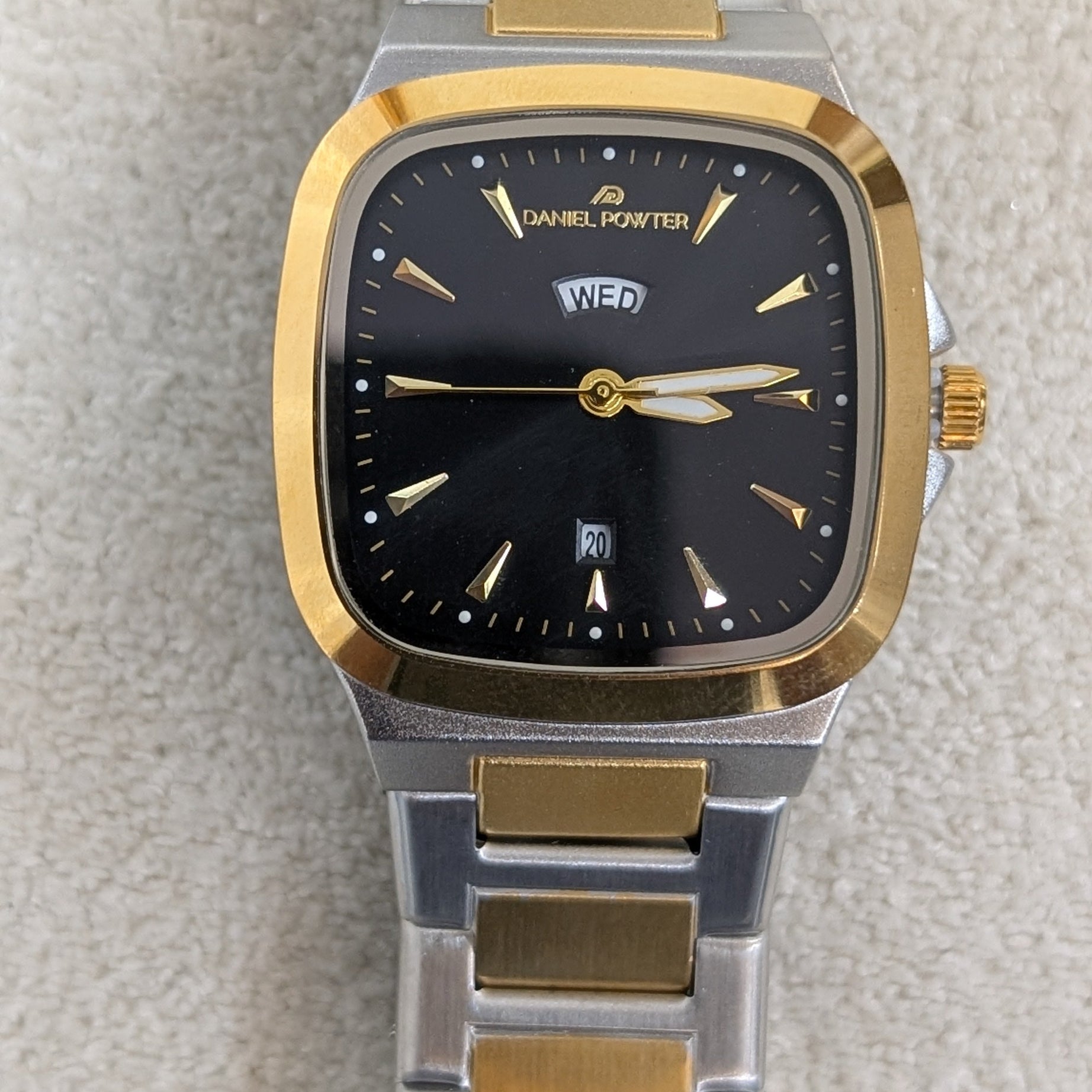 Danel Noble Golden & Silver with Black Dial Women Watch