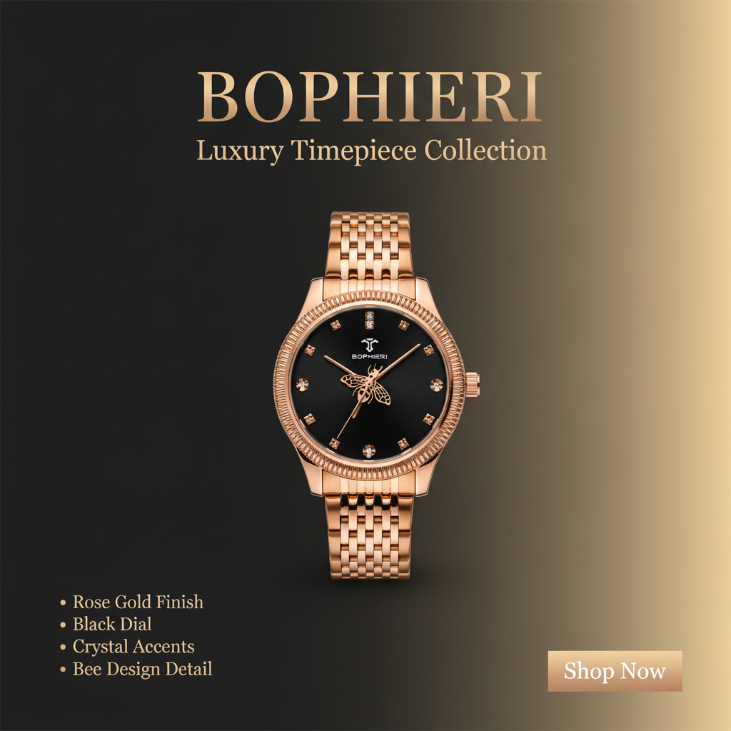 Bophieri Brown Shade with Black Dial Men Watch
