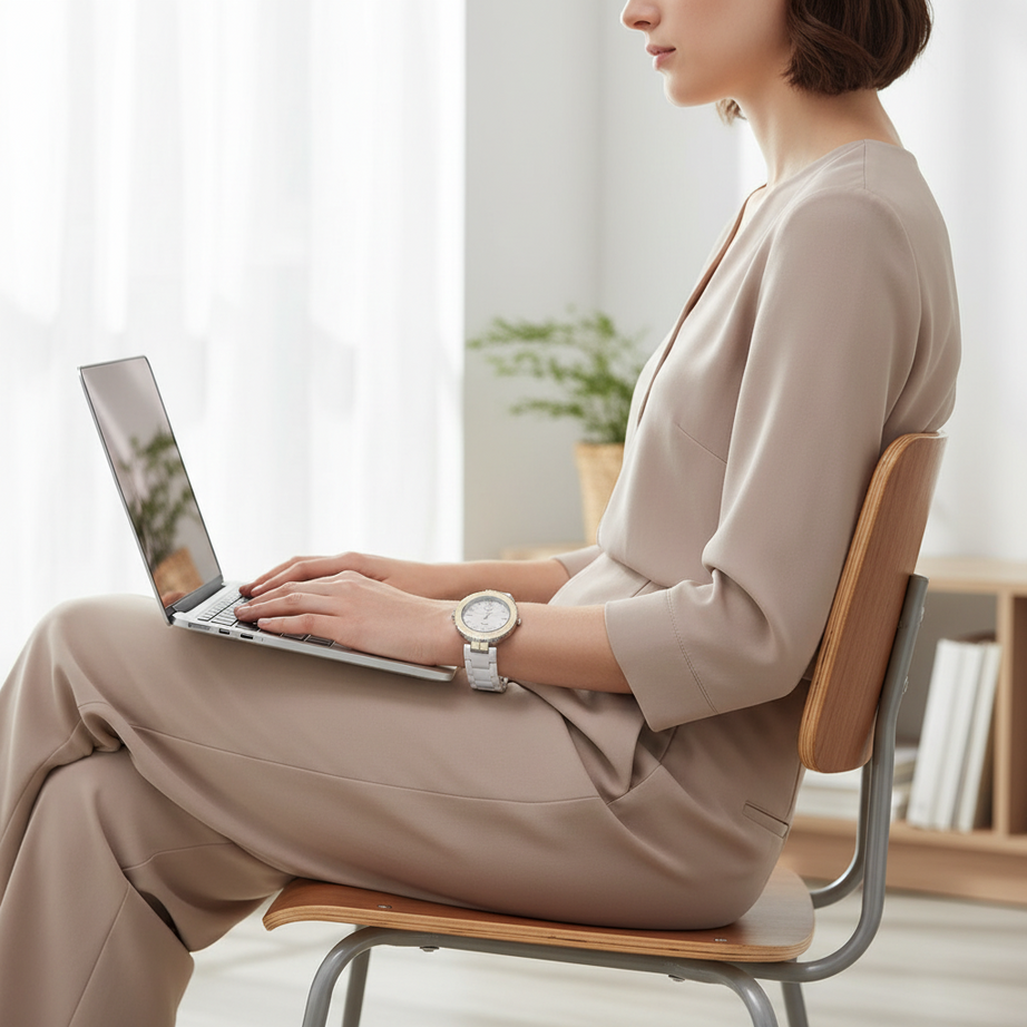 Onlyou DuoX Silver Women Watch