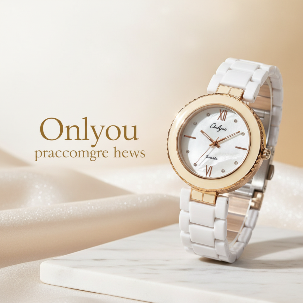 Onlyou DuoX Golden Women Watch