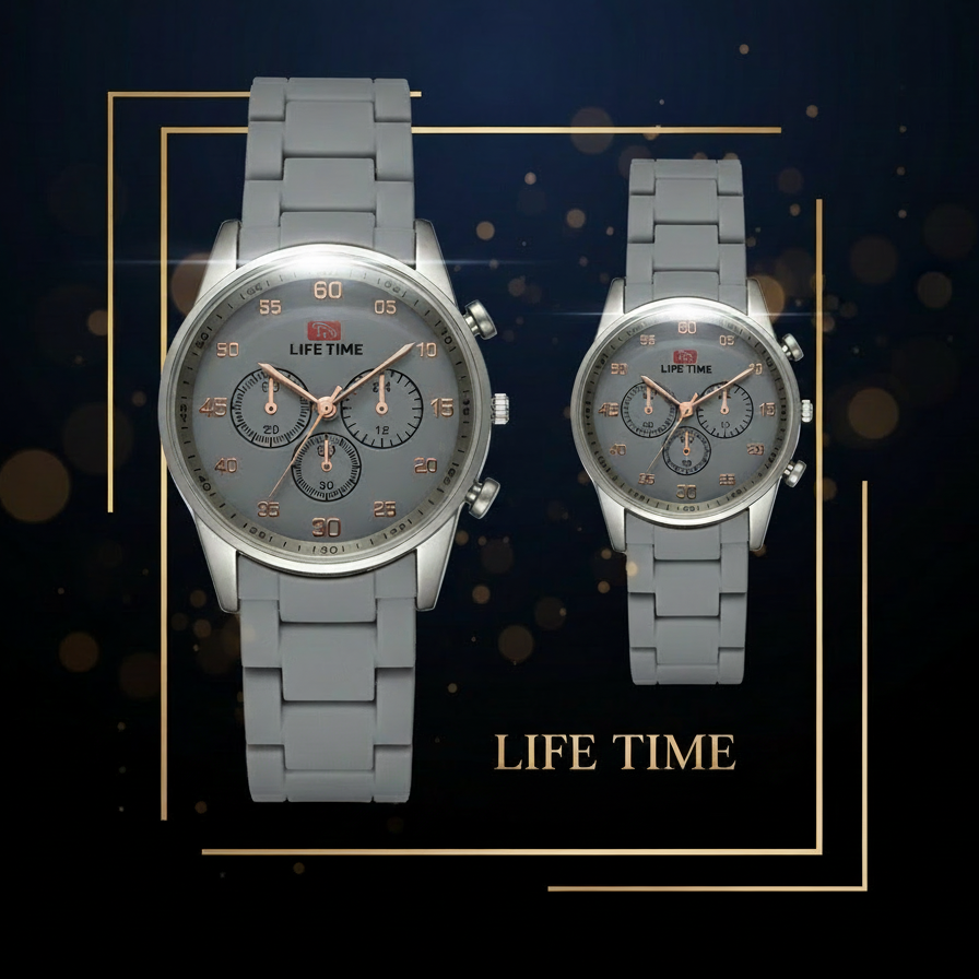 LT Royal Classic Gray Couple Watch Set