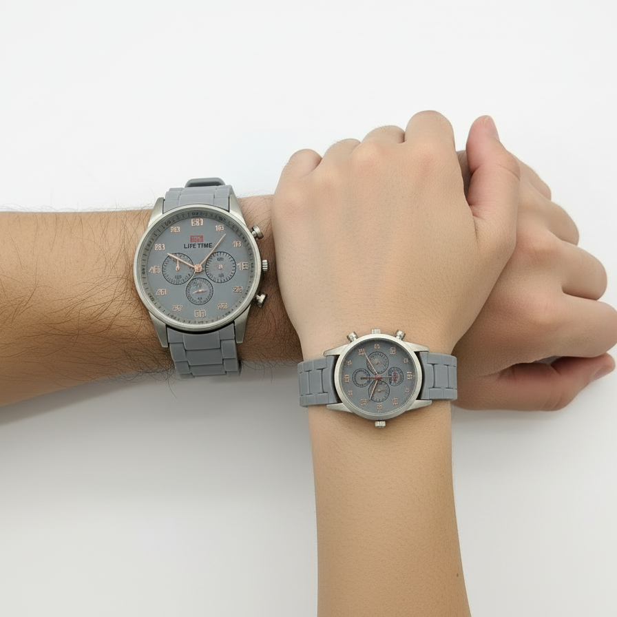 LT Royal Classic Gray Couple Watch Set