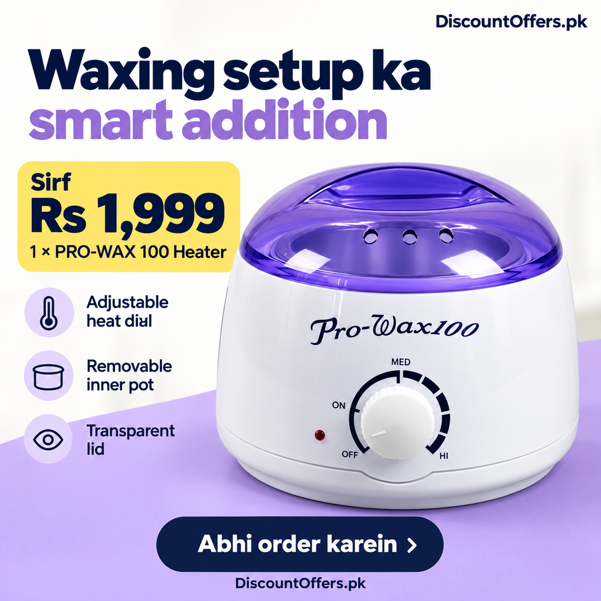 PRO-WAX 100 Hot Wax Heater & Warmer