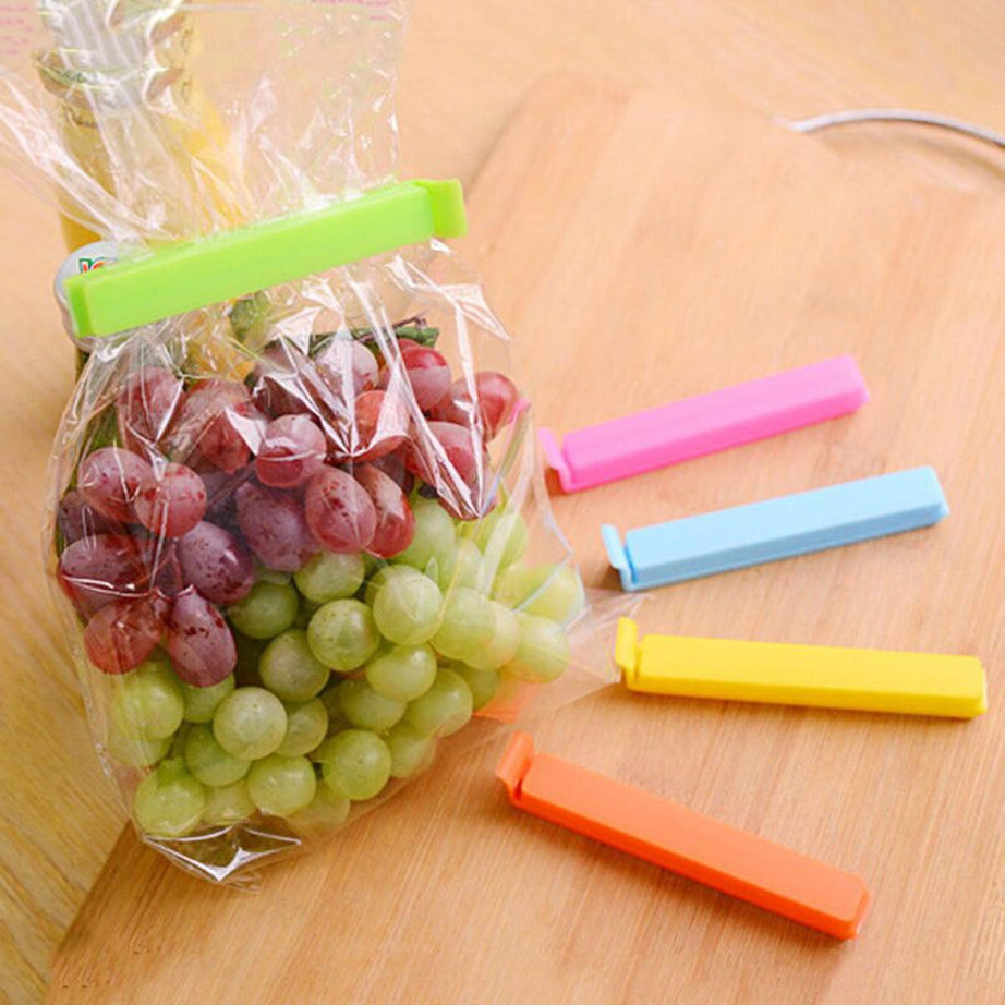 Portable Kitchen Storage Food Sealing Bag Clips 12Pcs
