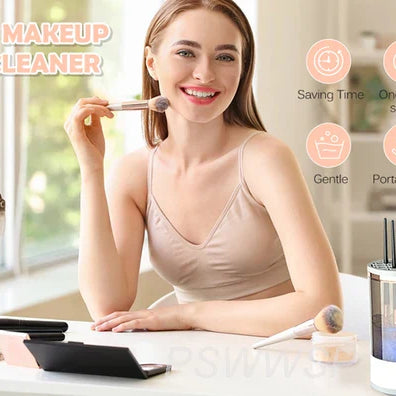 3 in 1 Automatic Rechargeable Electric Stand Makeup Brush Cleaner and Dryer For Women