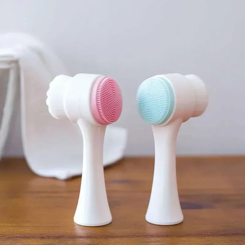 Double Side Cleansing Facial Brush