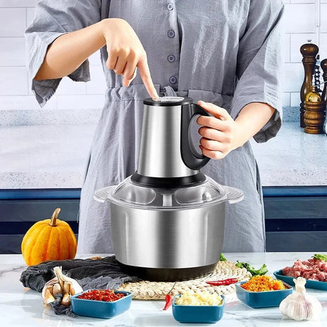 Heavy Duty Grinder and Chopper Machine Food Processor &amp; 2L Meat Grinder Chopper for Meat, Vegetables, Fruits and Nuts