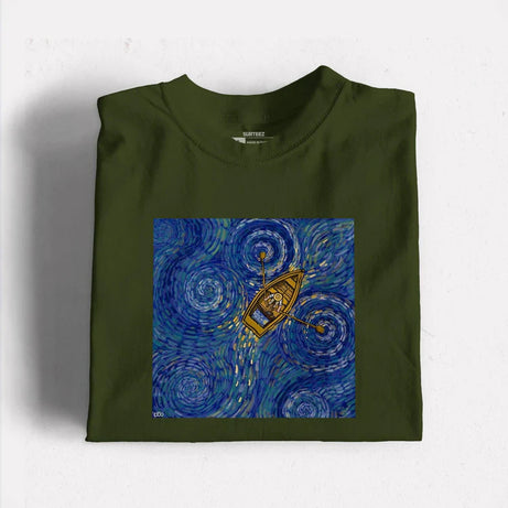 Van Gogh Starry Night Inspired Graphic T-Shirt