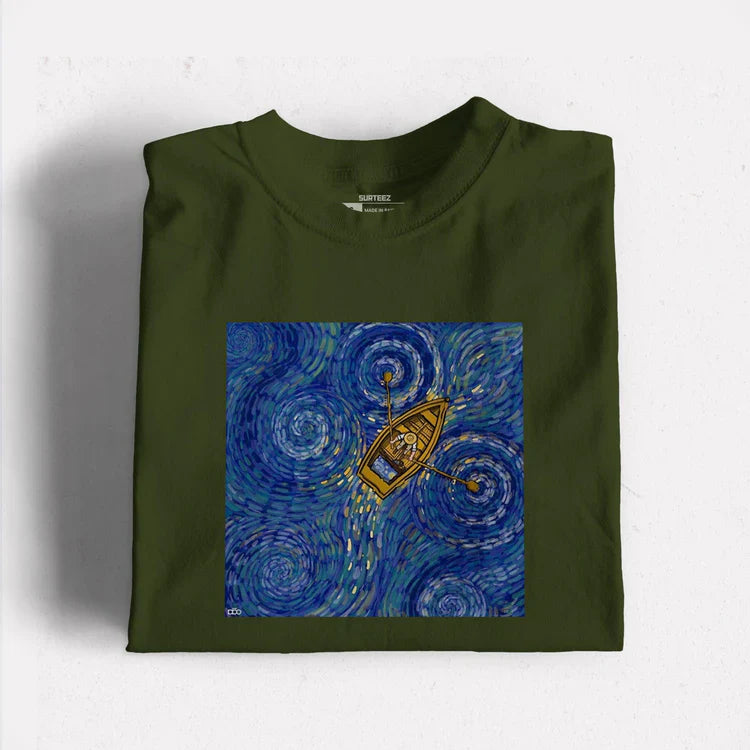 Van Gogh Starry Night Inspired Graphic T-Shirt