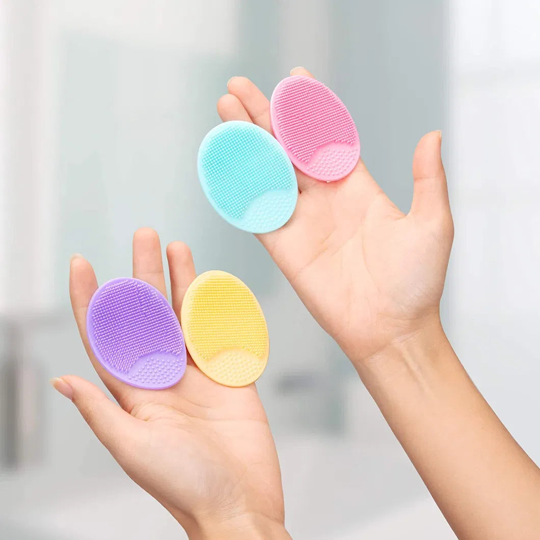(Pack of 2) Soft Silicone Manual Facial Cleansing Finger Face Brush for Makeup Removal Nose and Wing Cleaner for Women