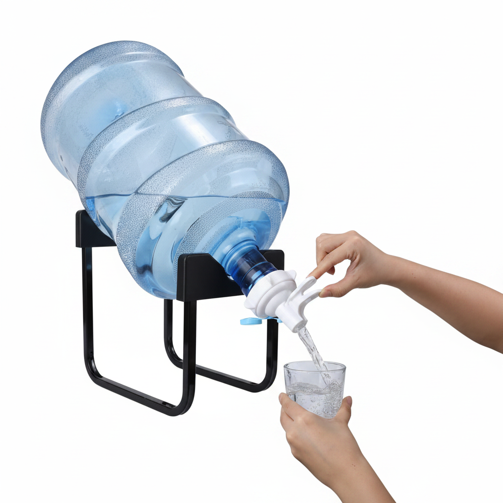 Portable Strong Steel Water Dispenser Stand with BPA Free Fast Flow Water Spout