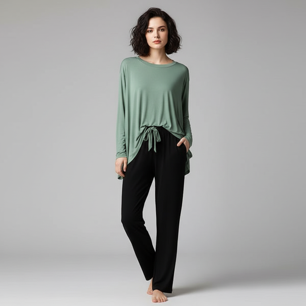 Helnay T-Shirt with Black Pajama