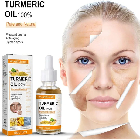 Turmeric Essential Oil Anti-Aging - Facial Care Serum Improves Skin Tone