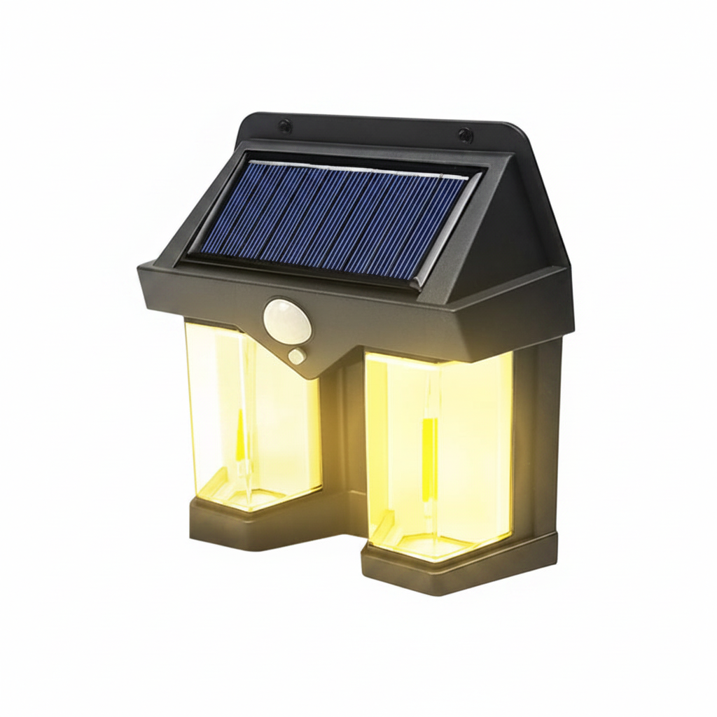 Dual Solar Motion Sensor Light Waterproof IP65 with Remote for Outdoor Home Garden Wall Compound Entrance Automatic Lamp
