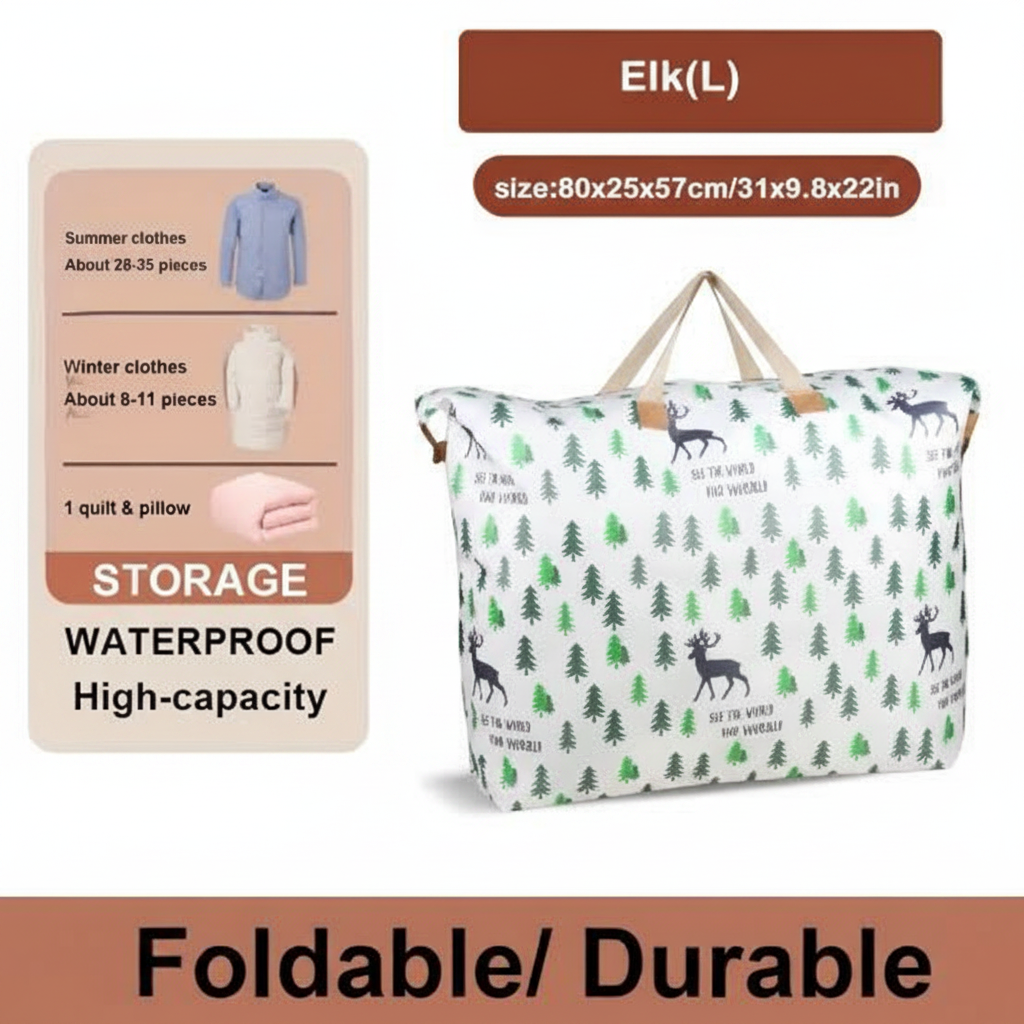 High Capacity Waterproof Foldable Storage Bag Now Available in 2 Awesome Prints