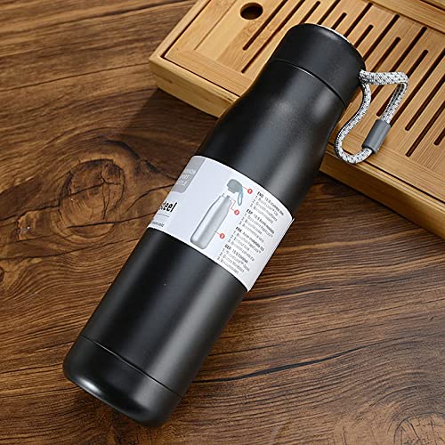 Stainless Steel Vacuum Insulated Double Walled Metal Water Bottle Keeps Cold And Hot, Leak-proof Lid with Carrying Loop
