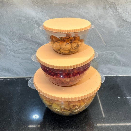 Multi-Purpose Bisco Food Storage Box-3in1 Set  Random Colors