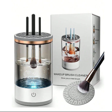 3 in 1 Automatic Rechargeable Electric Stand Makeup Brush Cleaner and Dryer For Women