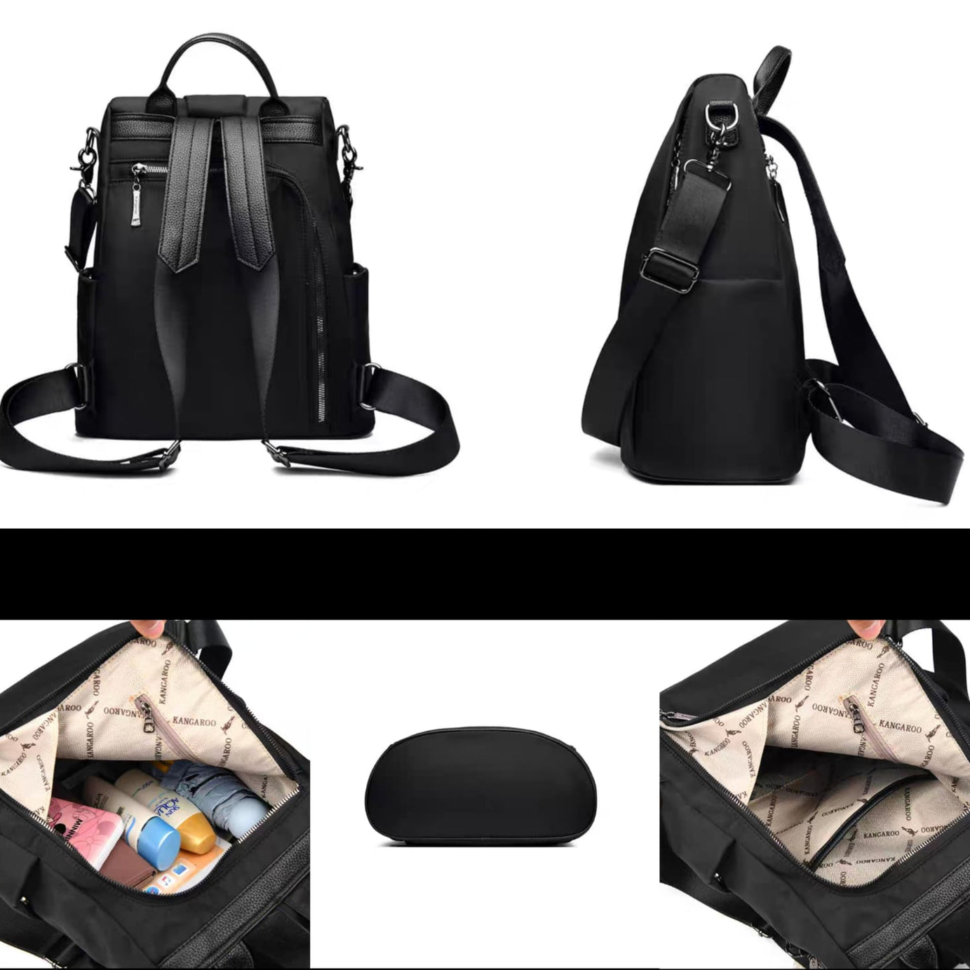 New Branded Stylish KANGROO Twin One Backpack and Crossbody Bag For Women
