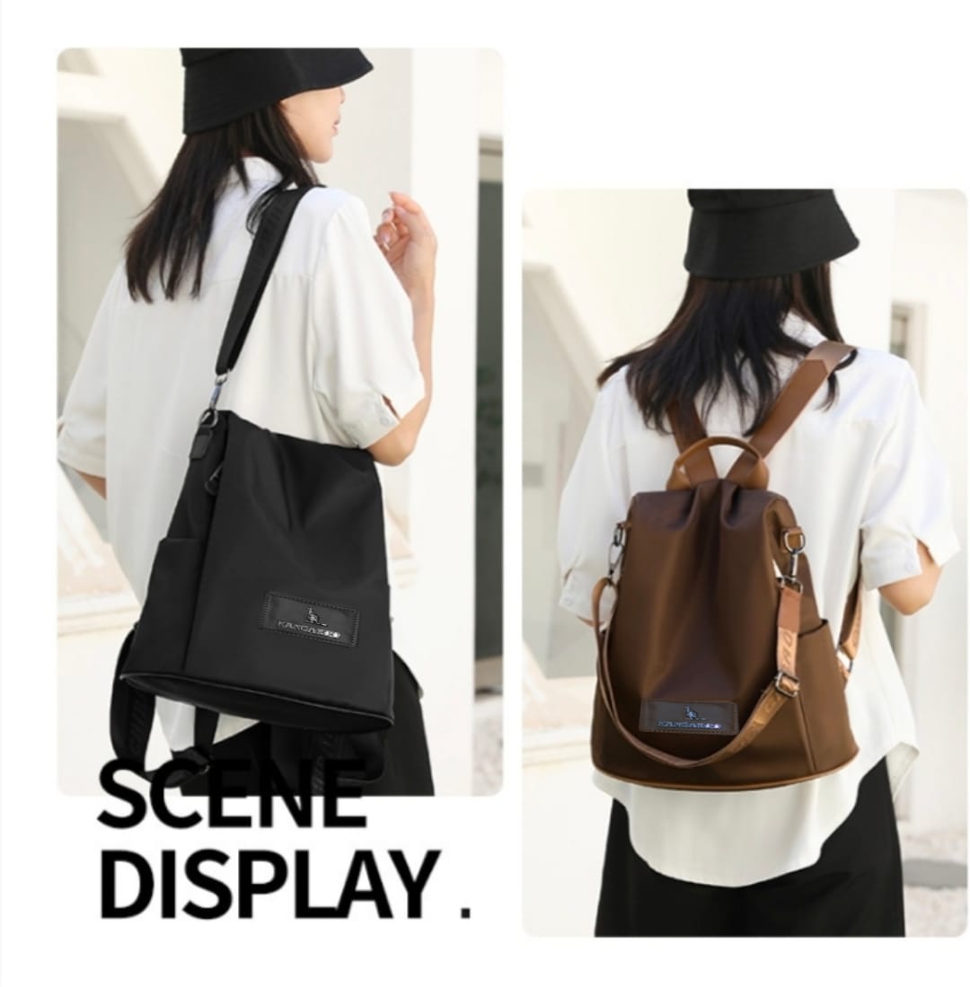 New Branded Stylish KANGROO Twin One Backpack and Crossbody Bag For Women